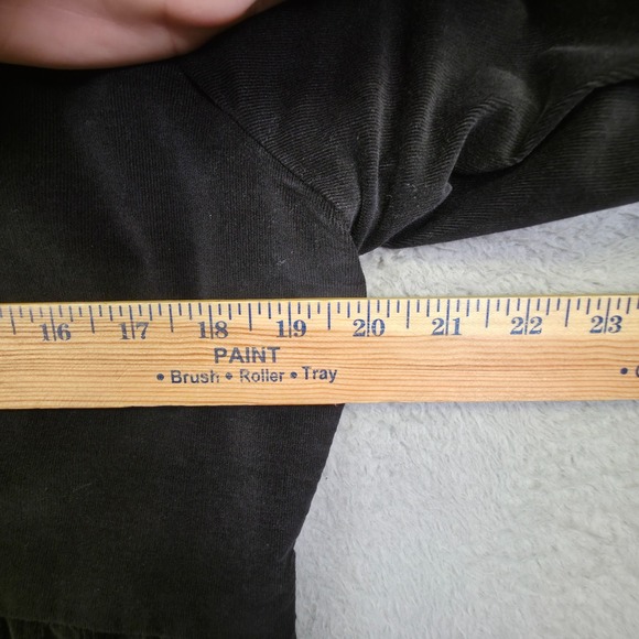 Style and Co Blazer Womens 12 Black Corduroy Stretch Peplum Preppy Cropped Y2K - Picture 4 of 12